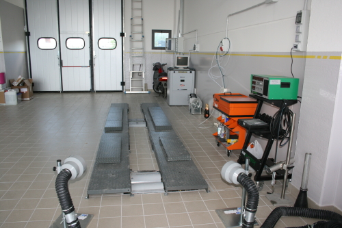 Linea di revisione motoveicoli